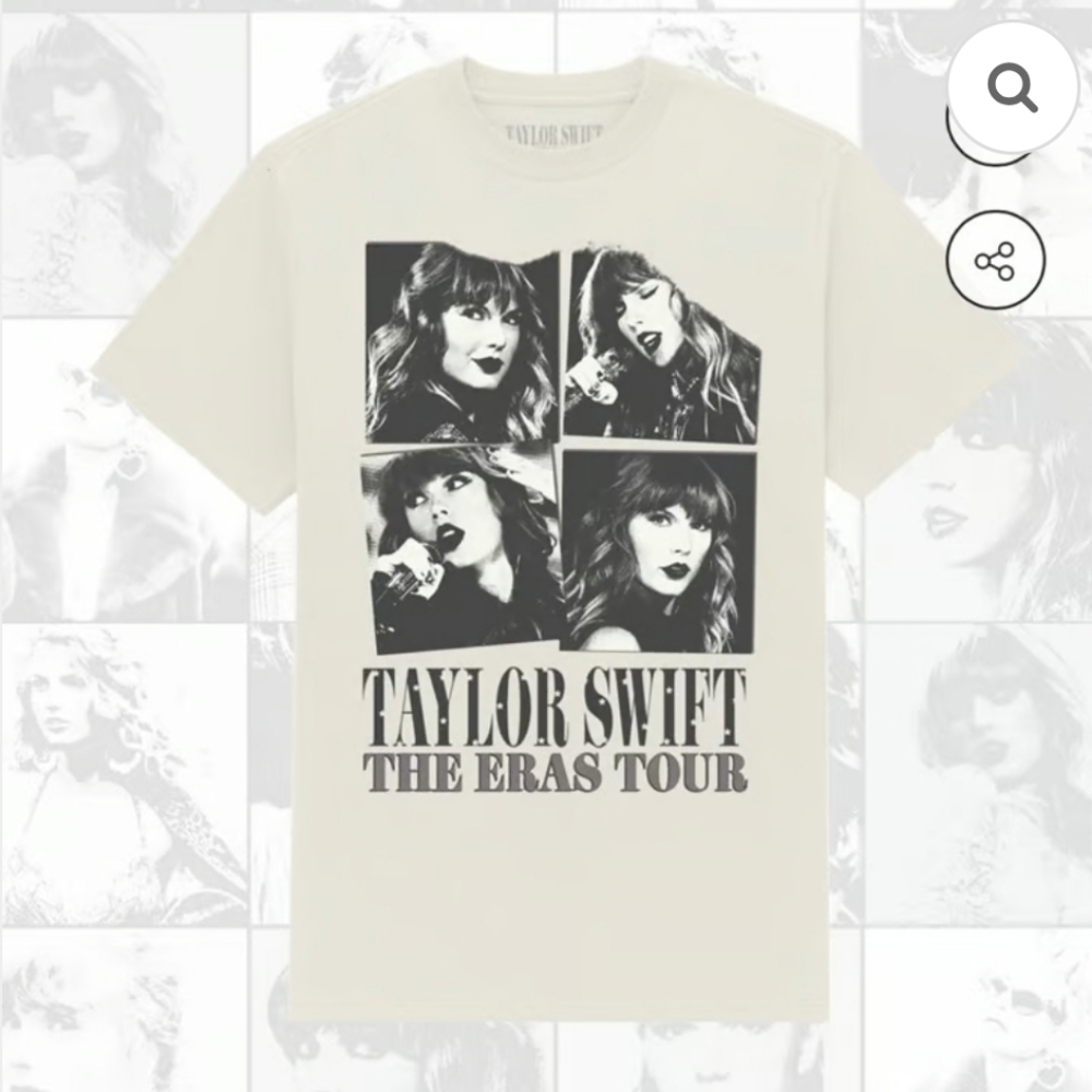Taylor Swift Eras Tour Official Graphic Tee Swiftie Concert Shirt Y2K 90s Merch